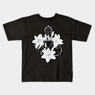 Flower moon Kids T-Shirt